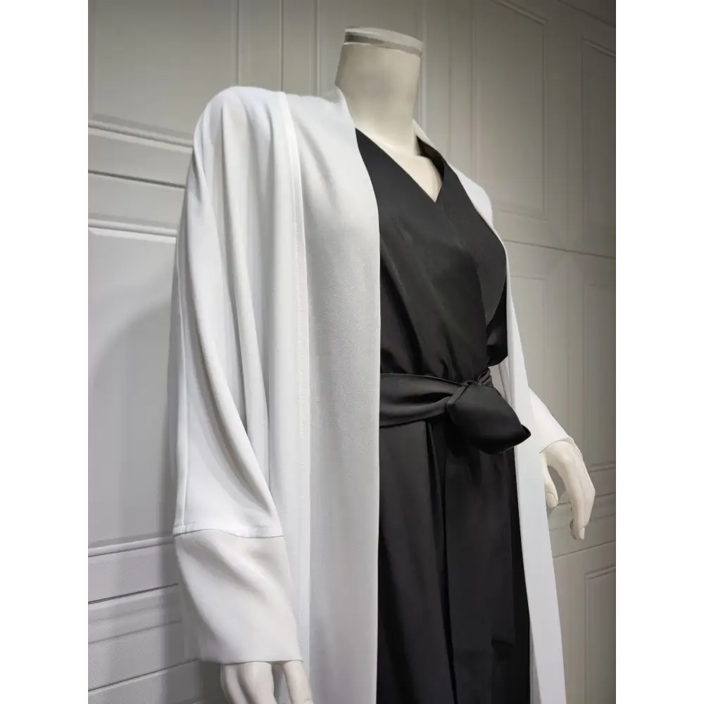 Muslim Cardigan Coat Chiffon Patchwork