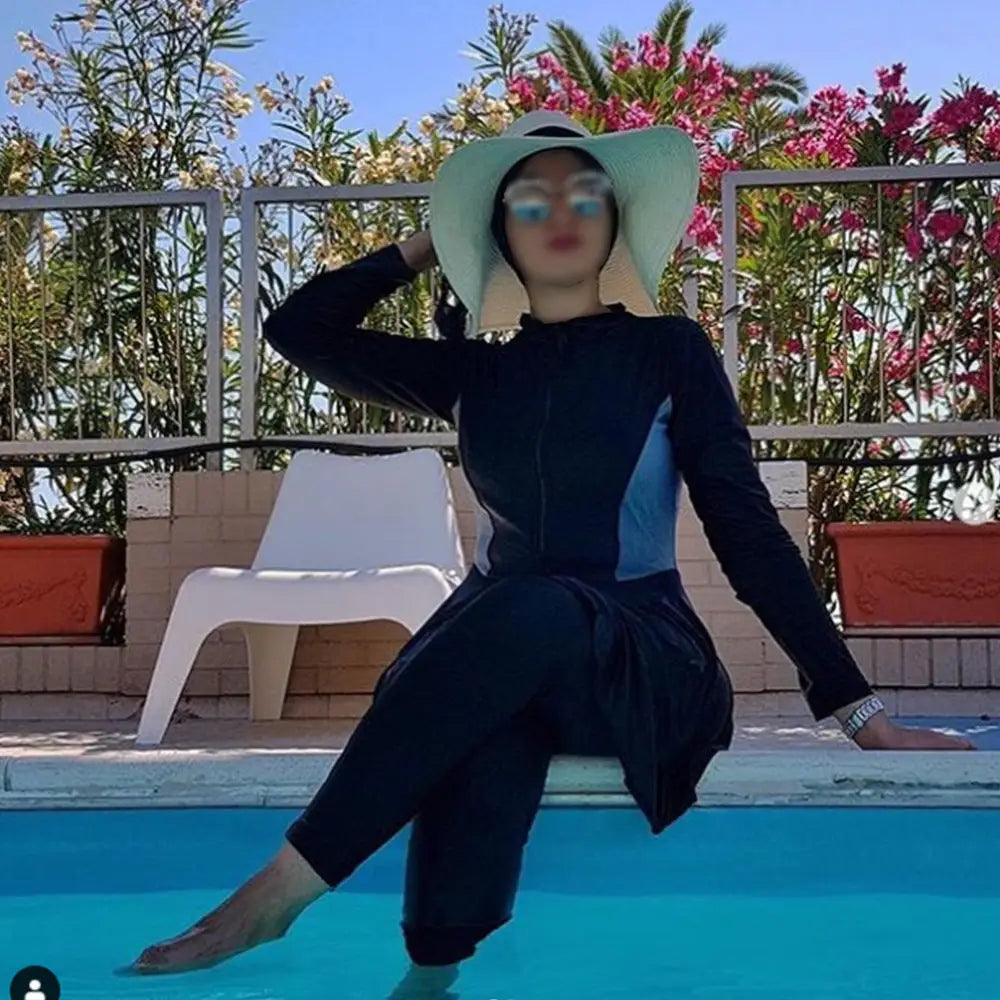 Muslim Swimsuit Women’s Three-piece Conservative