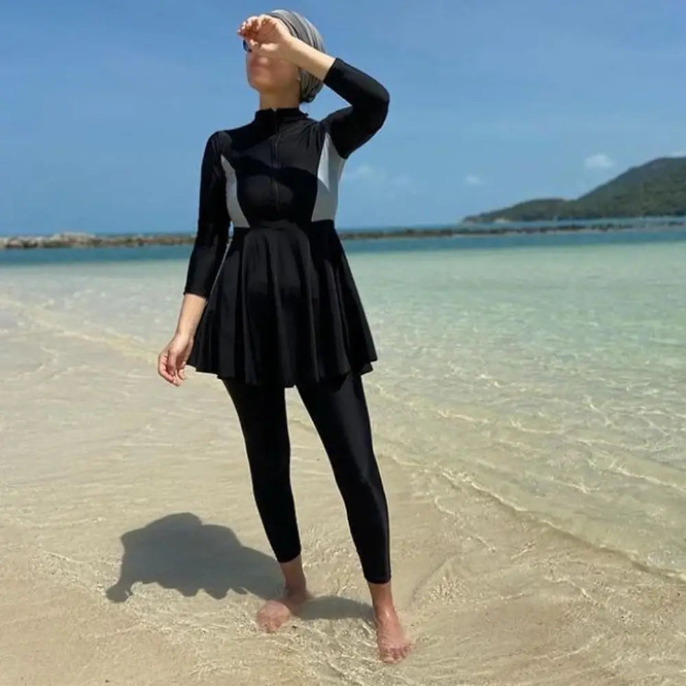 Muslim Swimsuit Women’s Three-piece Conservative