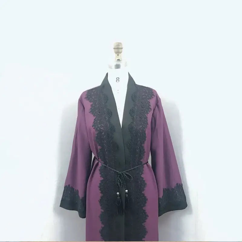 Muslim Women’s Lace Dress Cardigan Robe