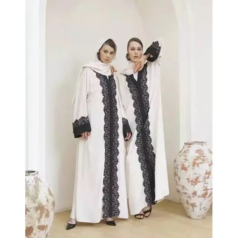 Muslim Women’s Lace Dress Cardigan Robe