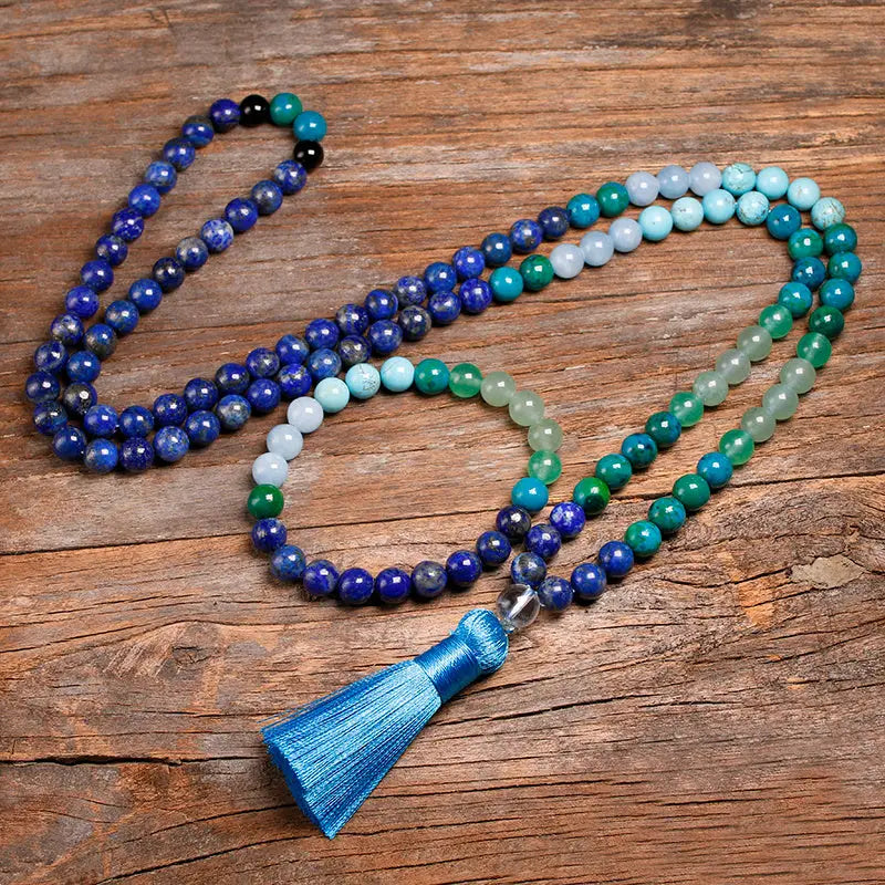 Natural Stone 8MM108 Jewelry Set Lapis Lazuli Jewelry - Set