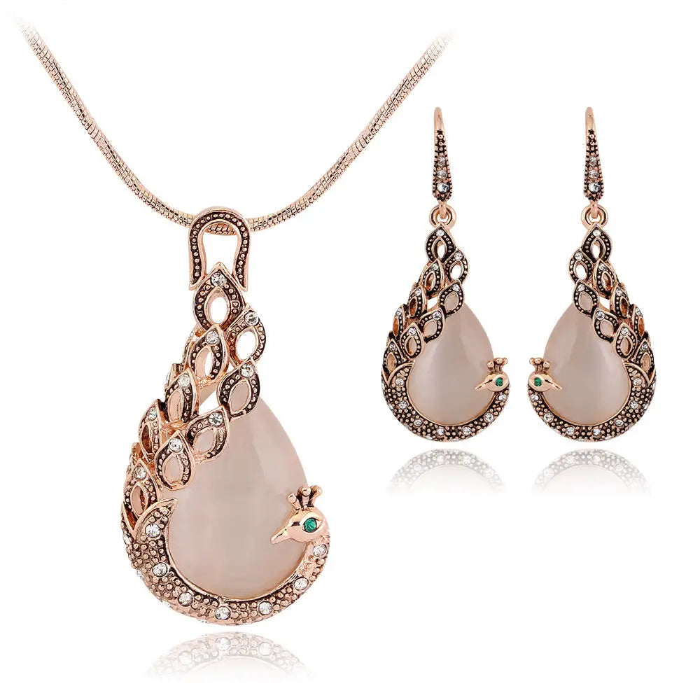 Peacock Jewelry Set - Peacock