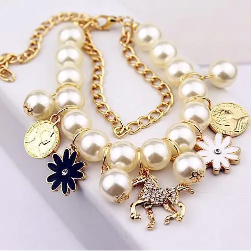 Pearl Flower Bracelet Jewelry - White