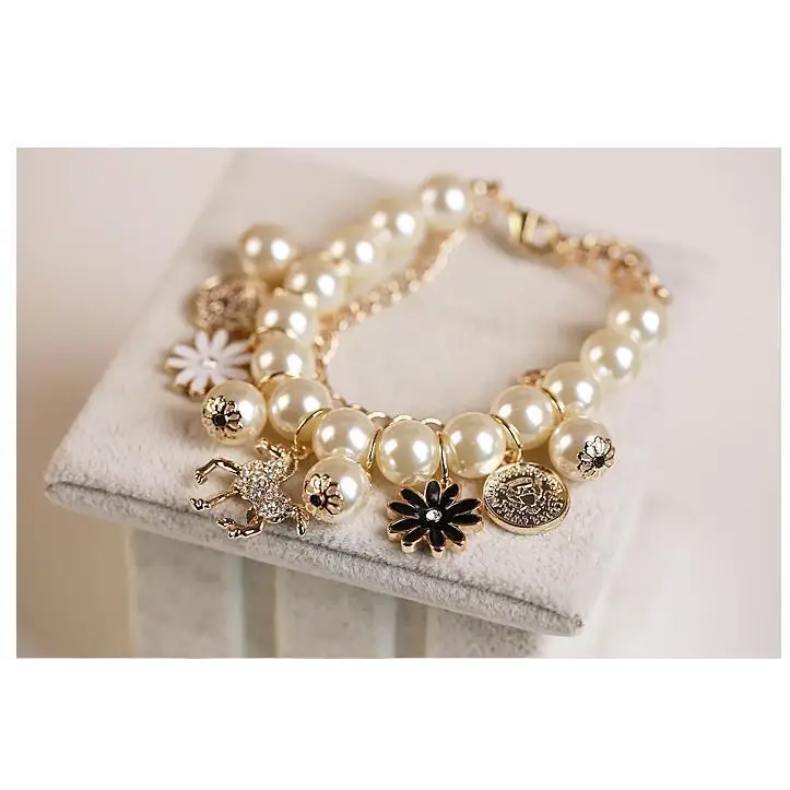 Pearl Flower Bracelet Jewelry - White