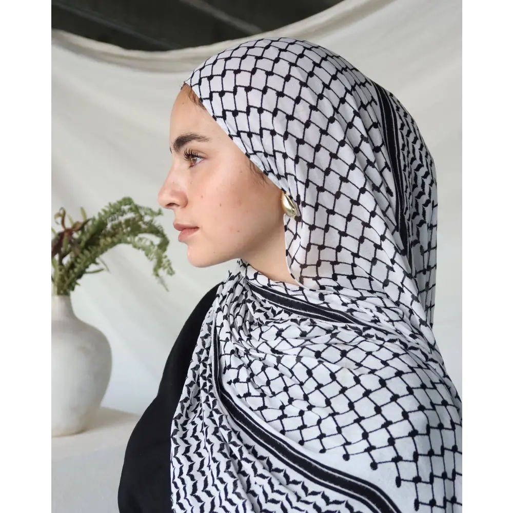 Printed Chiffon Turkish Turban Polyester Headscarf
