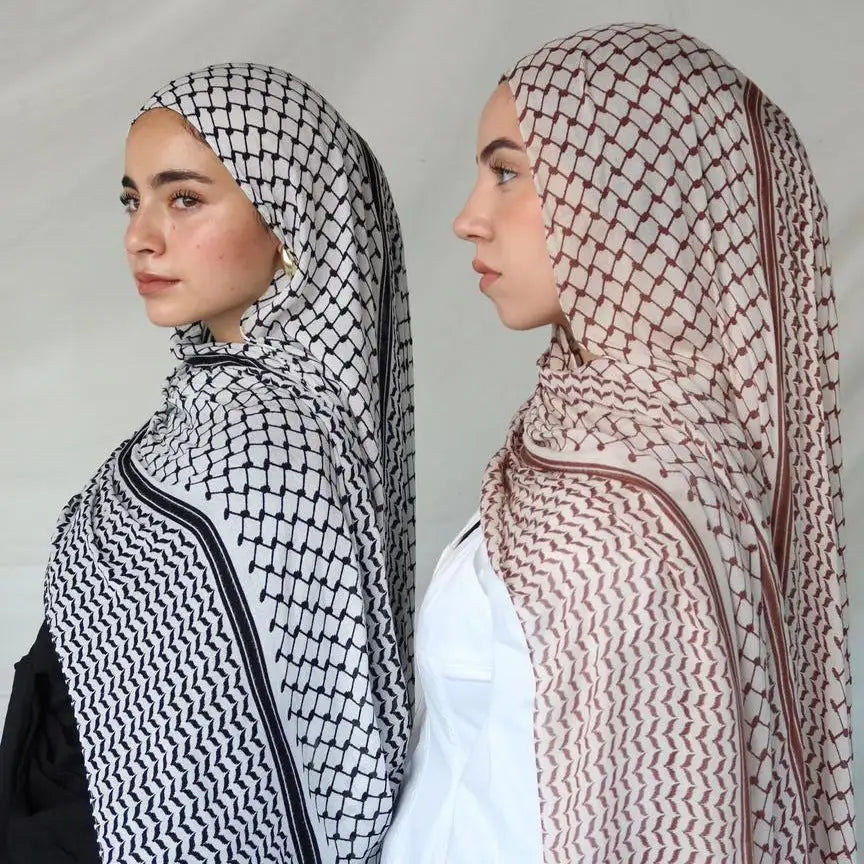 Printed Chiffon Turkish Turban Polyester Headscarf