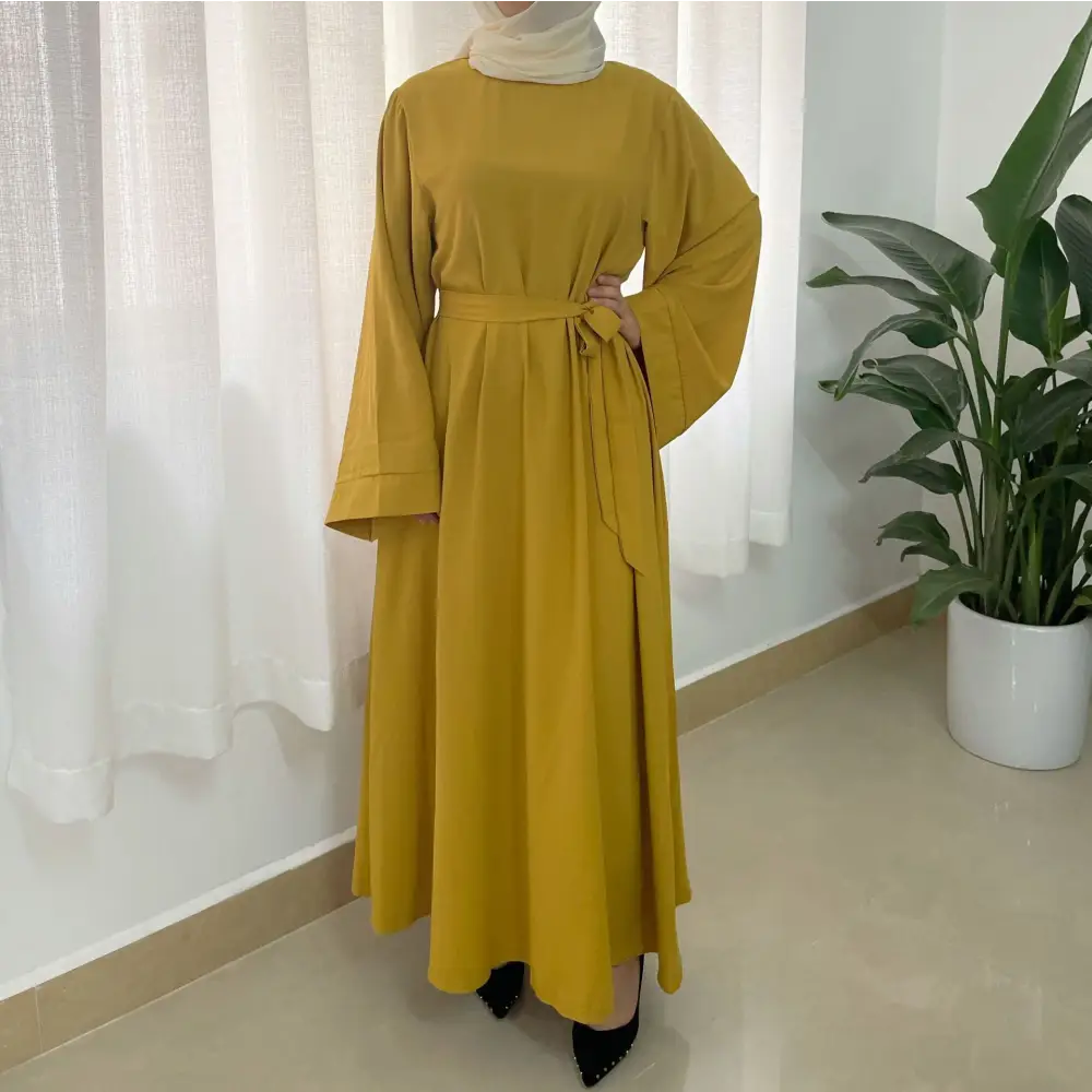 Robe Plus Size Muslim Dress - Ginger / S