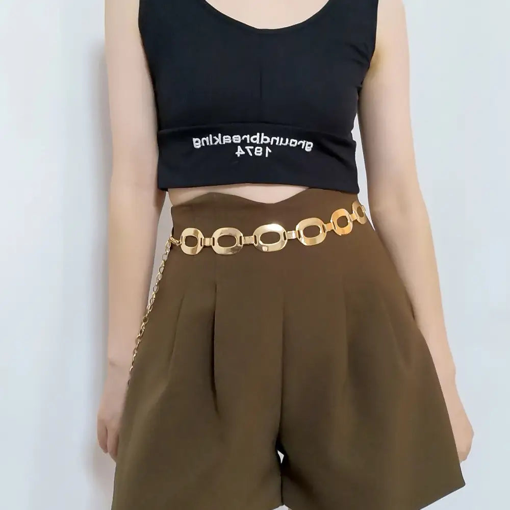 Summer Jewelry Waist Chain Metal Jewelry - Golden - 4