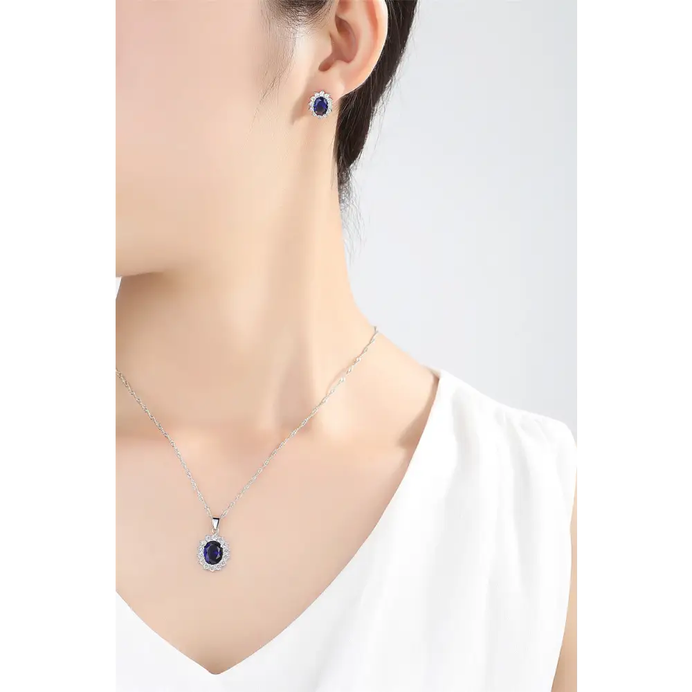 Sunflower Jewelry Set Necklace Ring Stud Earrings Bridal Jewelry