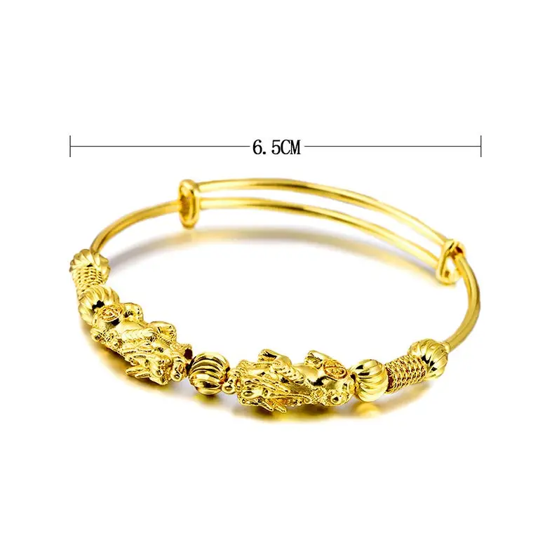 Vintage ethnic style bangles - Gold