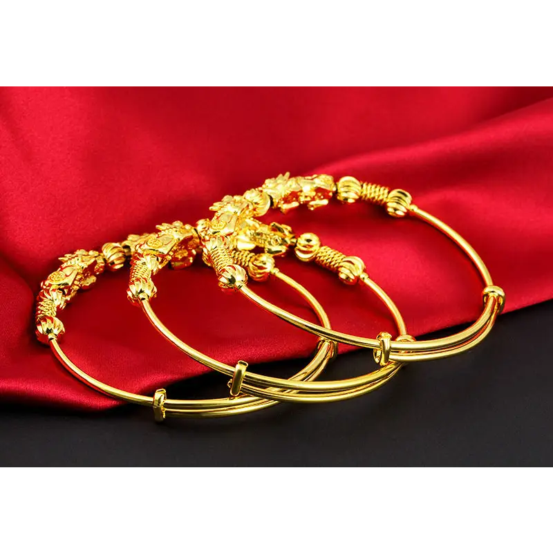 Vintage ethnic style bangles - Gold