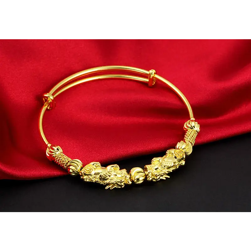 Vintage ethnic style bangles - Gold