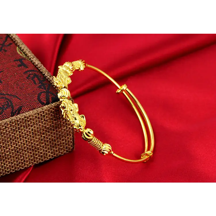 Vintage ethnic style bangles - Gold