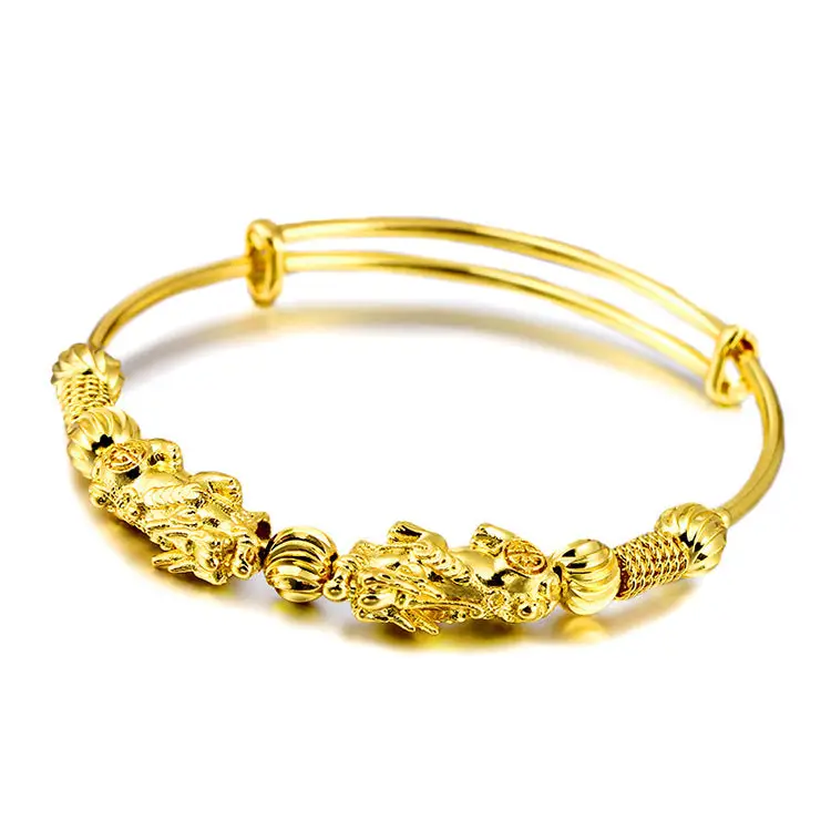 Vintage ethnic style bangles - Gold