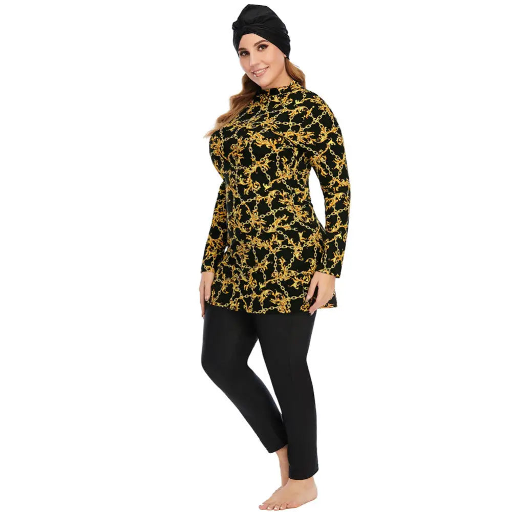 Women’s Conservative Swimsuit Floral Print Women’s Muslim Swimsuit